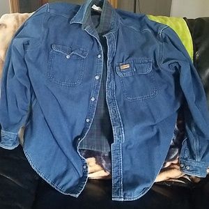 Carhartt flannel lined heavy work shirt